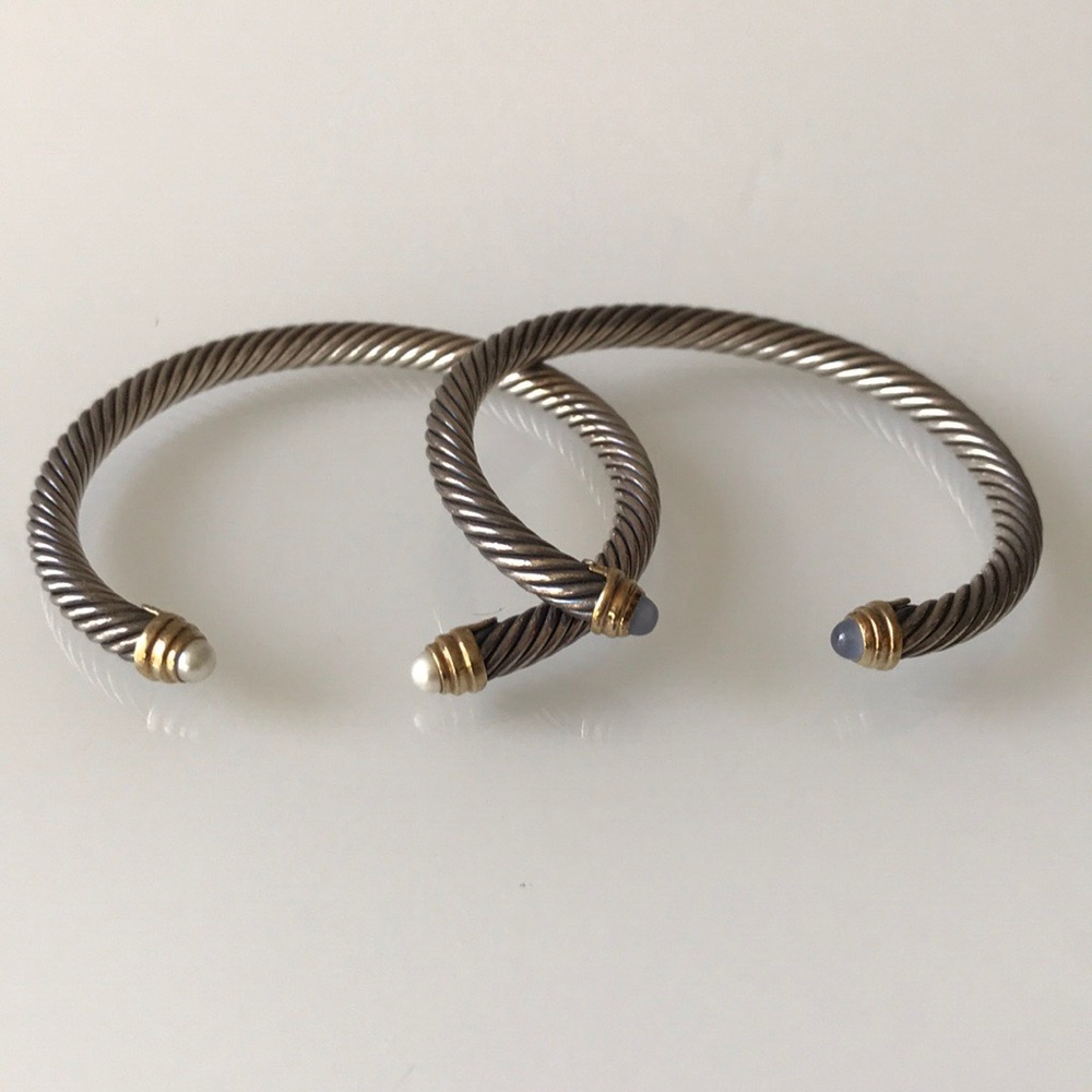 David Yurman Cable Classics Bracelets w 14K Gold